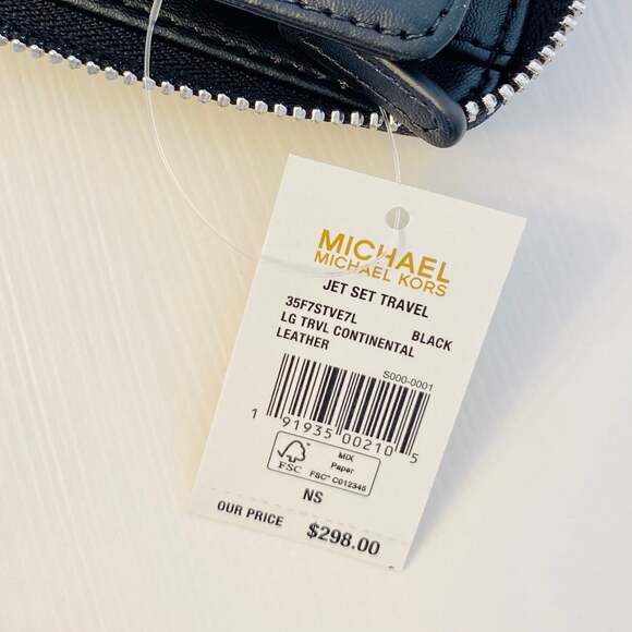 Michael kors large continental wallet black new - Picture 4 of 5